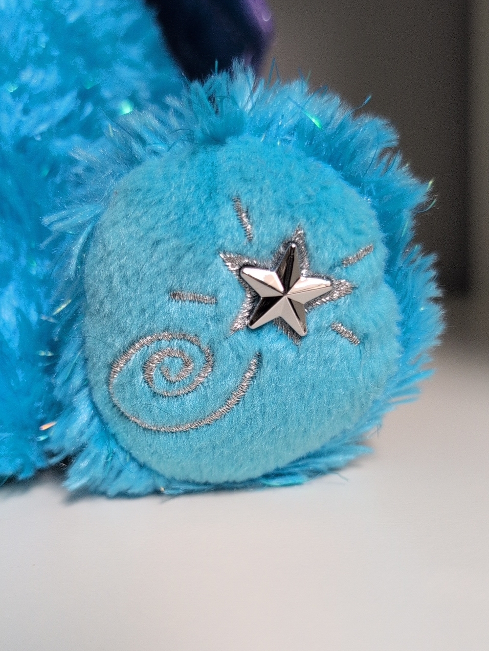 Russ Shining Starts Dragon EUC Vintage Y2K Collectible Plush Blue And Purple - Picture 2 of 7